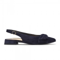 Paul Green Damen-Sandalen Daniela blaues Wildleder