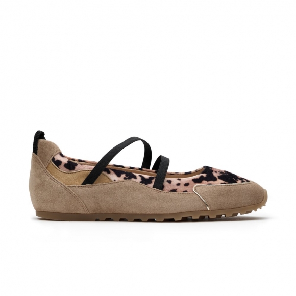 Paul Green Damen-Sandalen Dynamic aus mandelfarbenem Wildleder Paul Green Damen-Sandalen Dynamic aus mandelfarbenem Wildleder
