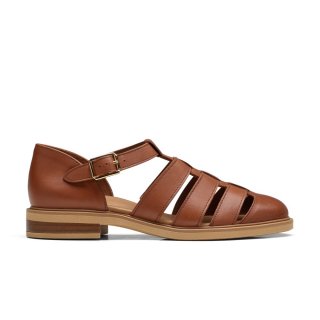 Paul Green Damen-Sandalen Eris Cognac-Leder Paul Green Damen-Sandalen Eris Cognac-Leder