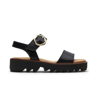 Paul Green Damen-Sandalen Darcy aus schwarzem Leder Paul Green Damen-Sandalen Darcy aus schwarzem Leder