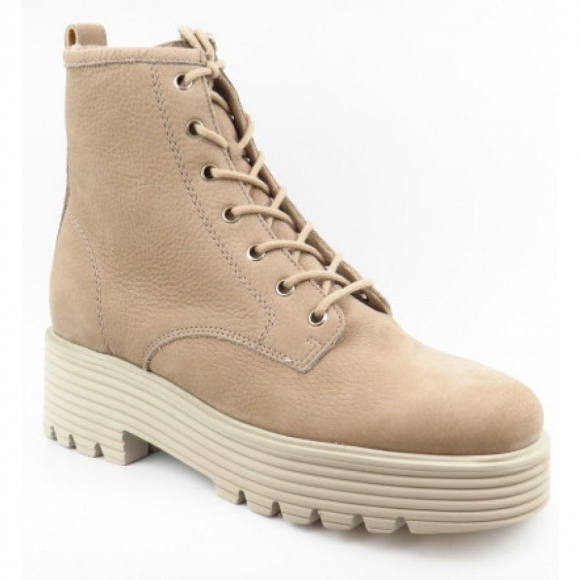 Paul Green Damen Nubuk Champagne Stiefelette In 4 Beige