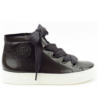 Paul Green Damen Knautschlack Iron Sneaker High In Iron Paul Green Damen Knautschlack Iron Sneaker High In Iron