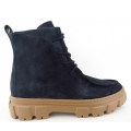 Paul Green Damen Veloursleder Stiefelette In Blau Paul Green Damen Veloursleder Stiefelette In Blau