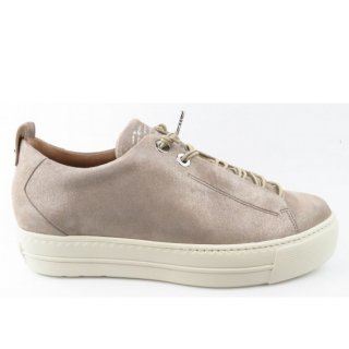 Paul Green Damen Samtziege Met. Cachemire Sneaker Low In Beige Metallic