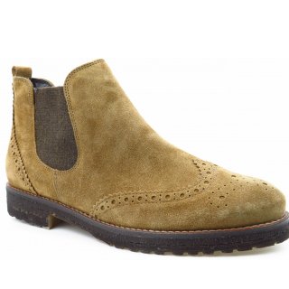 Paul Green Damen Royal Suede Camel Chelsea Boot In Camel