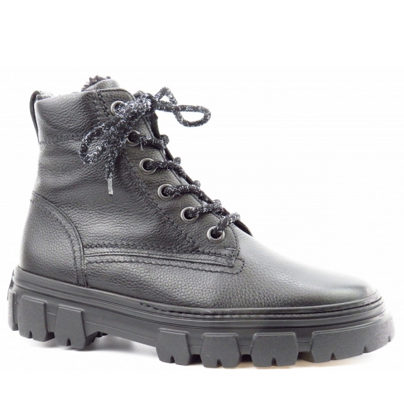 Paul Green Damen Calf Black Lammfell Stiefelette In Schwarz Paul Green Damen Calf Black Lammfell Stiefelette In Schwarz