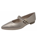 Paul Green Damen Spangenballerina In Shell Metallic Paul Green Damen Spangenballerina In Shell Metallic