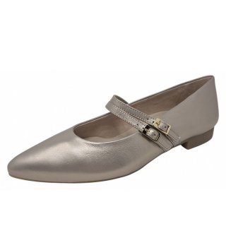 Paul Green Damen Spangenballerina In Shell Metallic