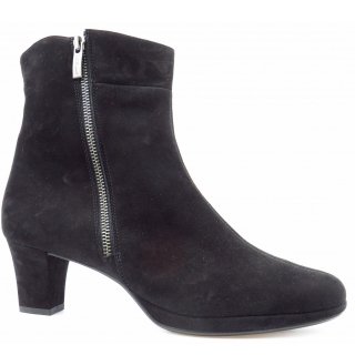 Paul Green Damen Samtziege Schw./Anthr. Stiefelette In Schwarz/Anthrazit Paul Green Damen Samtziege Schw./Anthr. Stiefelette In Schwarz/Anthrazit