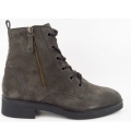 Paul Green Damen Suede Apshalt Zip Stiefelette In Dunkelgrau Paul Green Damen Suede Apshalt Zip Stiefelette In Dunkelgrau