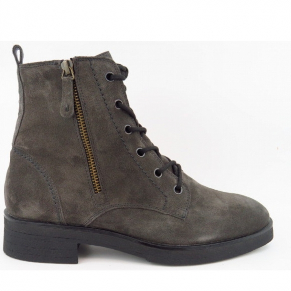 Paul Green Damen Suede Apshalt Zip Stiefelette In Dunkelgrau Paul Green Damen Suede Apshalt Zip Stiefelette In Dunkelgrau