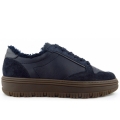 Paul Green Damen Nubuk Calf Space Sportlicher Schnürer In Blau Paul Green Damen Nubuk Calf Space Sportlicher Schnürer In Blau
