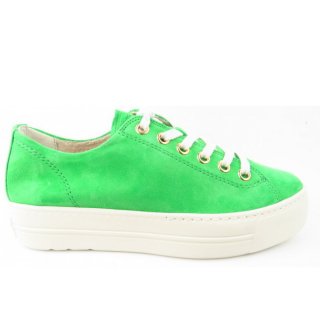 Paul Green Damen Samtziege Kiwi Sneaker Low In Hellgrün Paul Green Damen Samtziege Kiwi Sneaker Low In Hellgrün