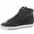 Paul Green Damen Sneaker High In Black-Cognac Paul Green Damen Sneaker High In Black-Cognac
