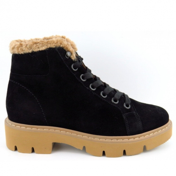 Paul Green Damen Soft Suede Black Stiefelette In Schwarz Paul Green Damen Soft Suede Black Stiefelette In Schwarz