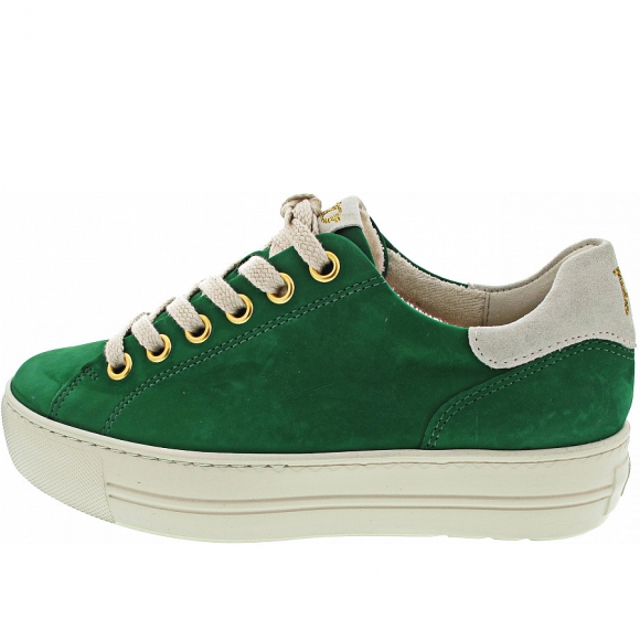 Paul Green Damen Sneaker Low In Green-Ivory Paul Green Damen Sneaker Low In Green-Ivory