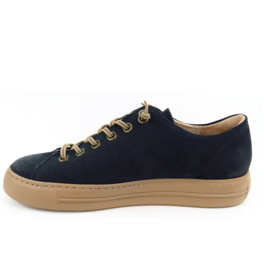 Paul Green Damen Old Nubuk Space Sneaker Low In 8 Blau