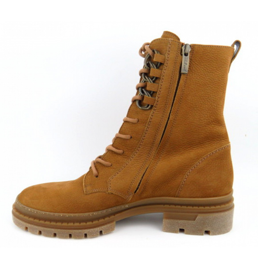 Paul Green Damen Nubuk Caramel Stiefelette In Caramel