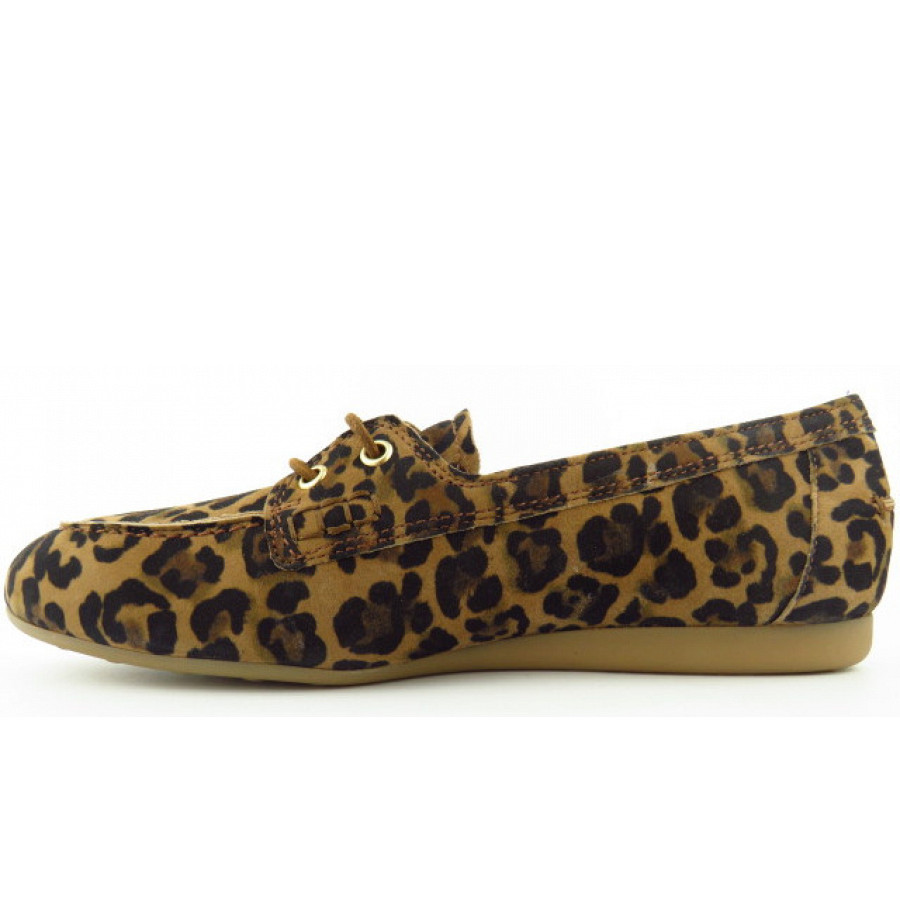 Paul Green Damen Leopard-Muster Ballerina In Leopard-Muster