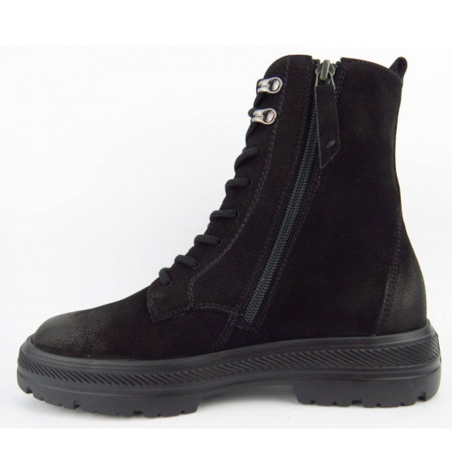 Paul Green Damen Hightop Nubuk Gore Black Stiefelette In Schwarz