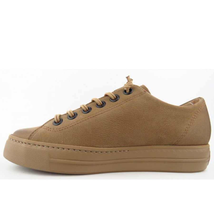 Paul Green Damen Nubuk Peanut Sneaker Low In Peanut