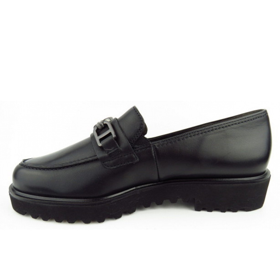 Paul Green Damen Calf Slipper In Schwarz