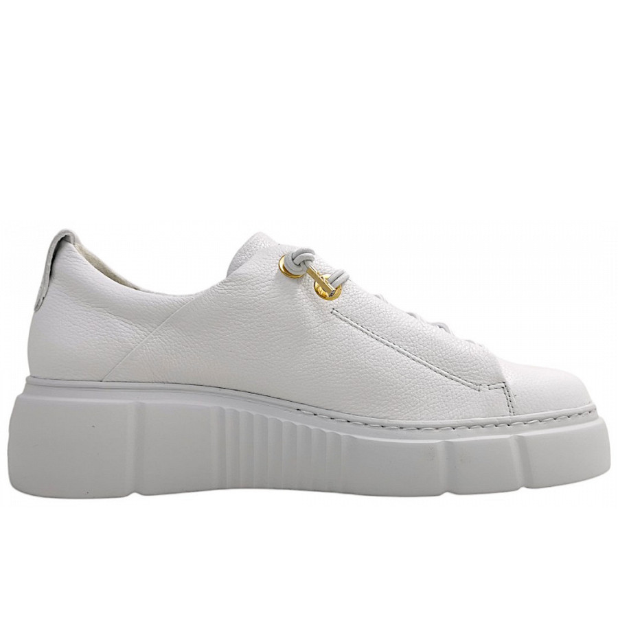 Paul Green Damen Schnürer In 037 White