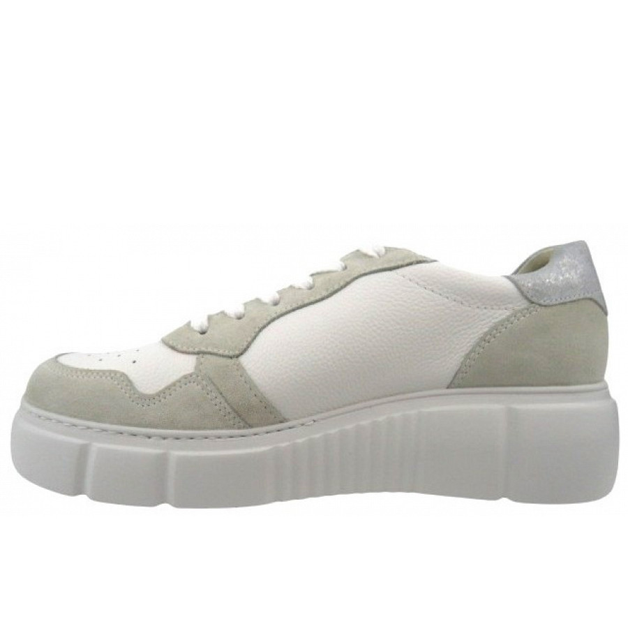 Paul Green Damen Milk White Sneaker Low In Weiß