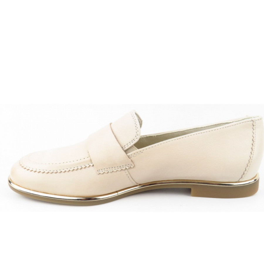Paul Green Damen Prime Calf Shess Gold Slipper In Hellbeige