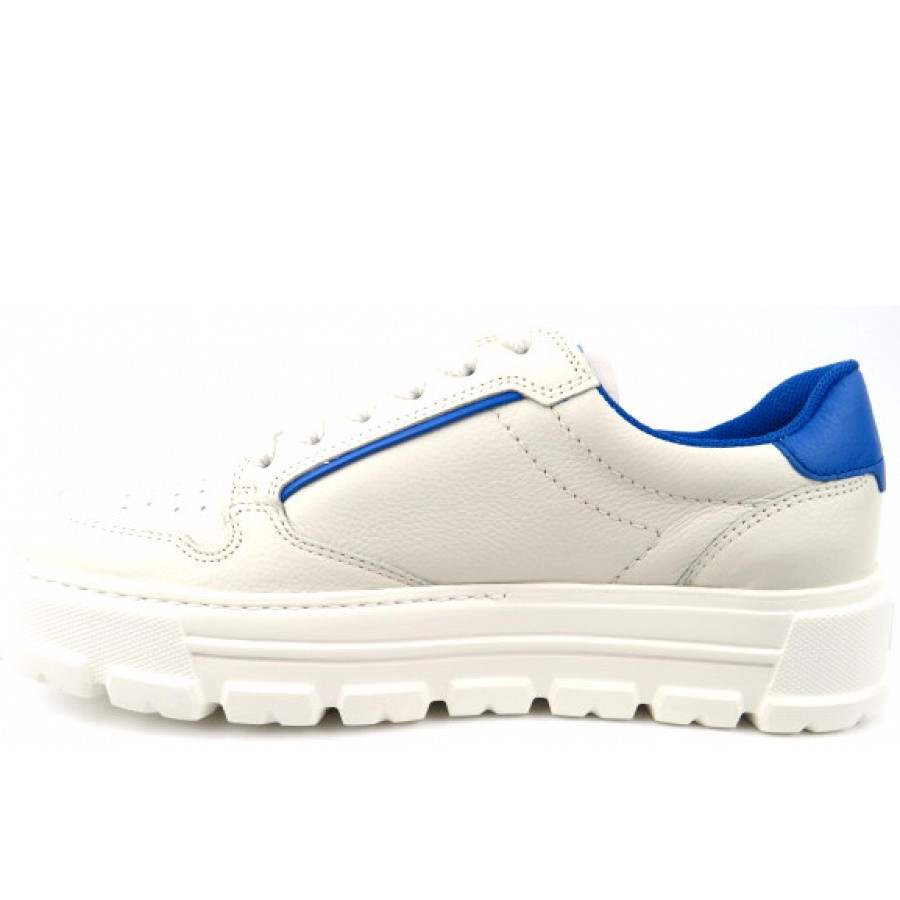 Paul Green Damen Mastercalf Soft Sportlicher Schnürer In 1 Offwhite/Blau