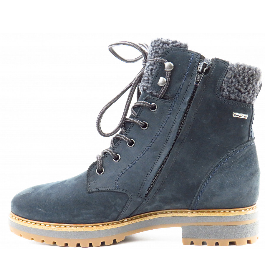 Paul Green Damen Nubuk Hydro Ocean/Iron Boots In Ocean/Iron