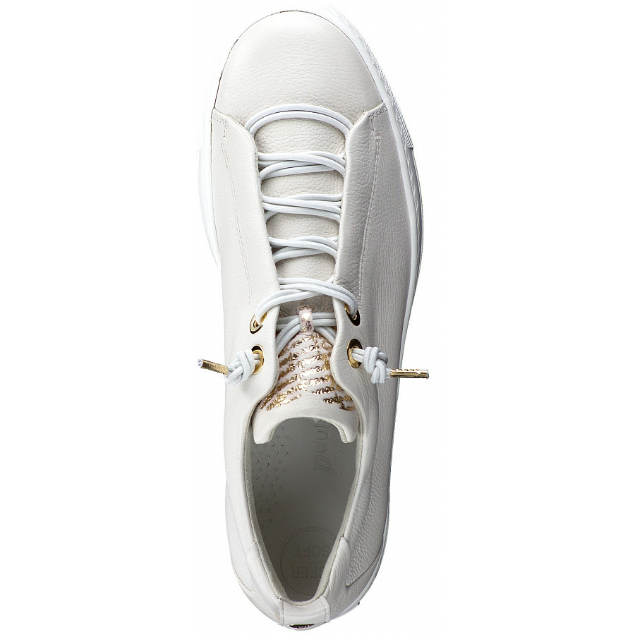 Paul Green Damen Sneaker In Ivory Gold