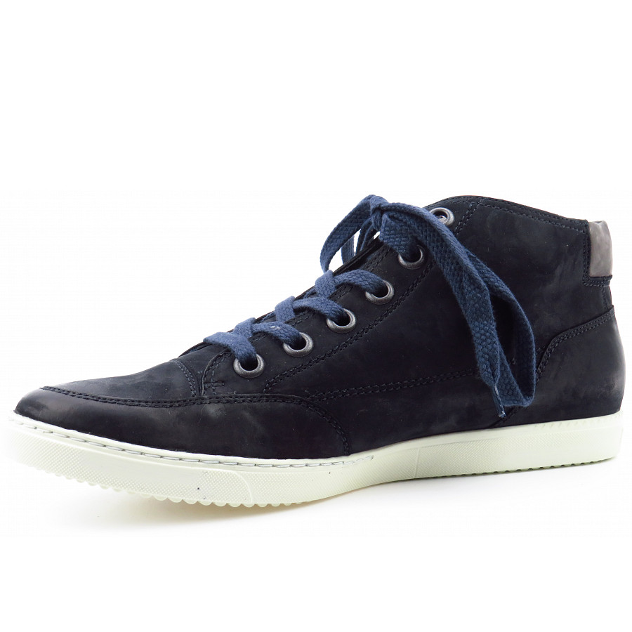 Paul Green Damen Nubuk Ocean/Iron Sneaker High In Ocean/Iron
