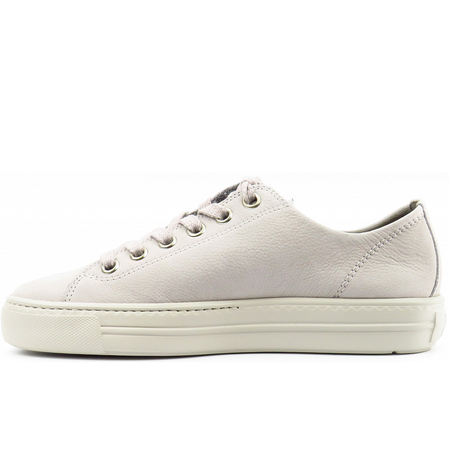 Paul Green Damen Nubuk Pearl Sneaker In Pearl