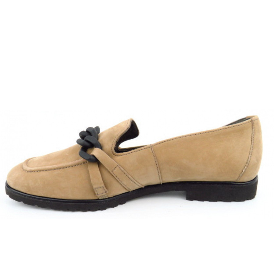 Paul Green Damen Super Soft Nubuk Alpaca Ballerina In Hellbraun