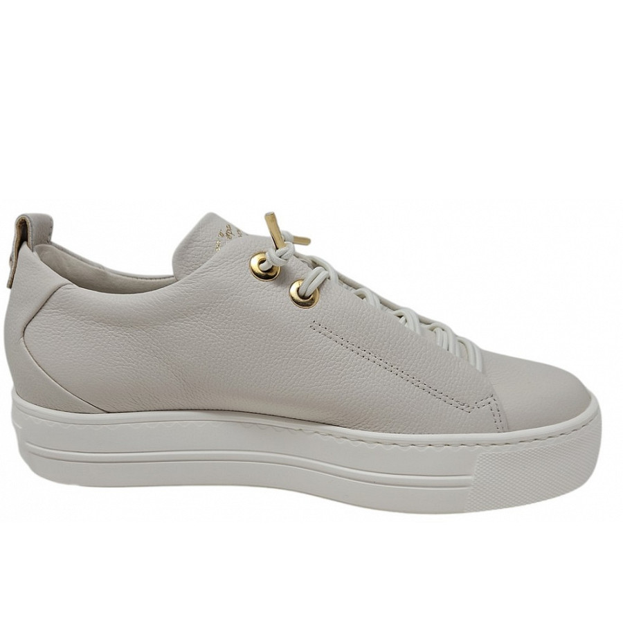 Paul Green Damen Sneaker In Ivory Gold