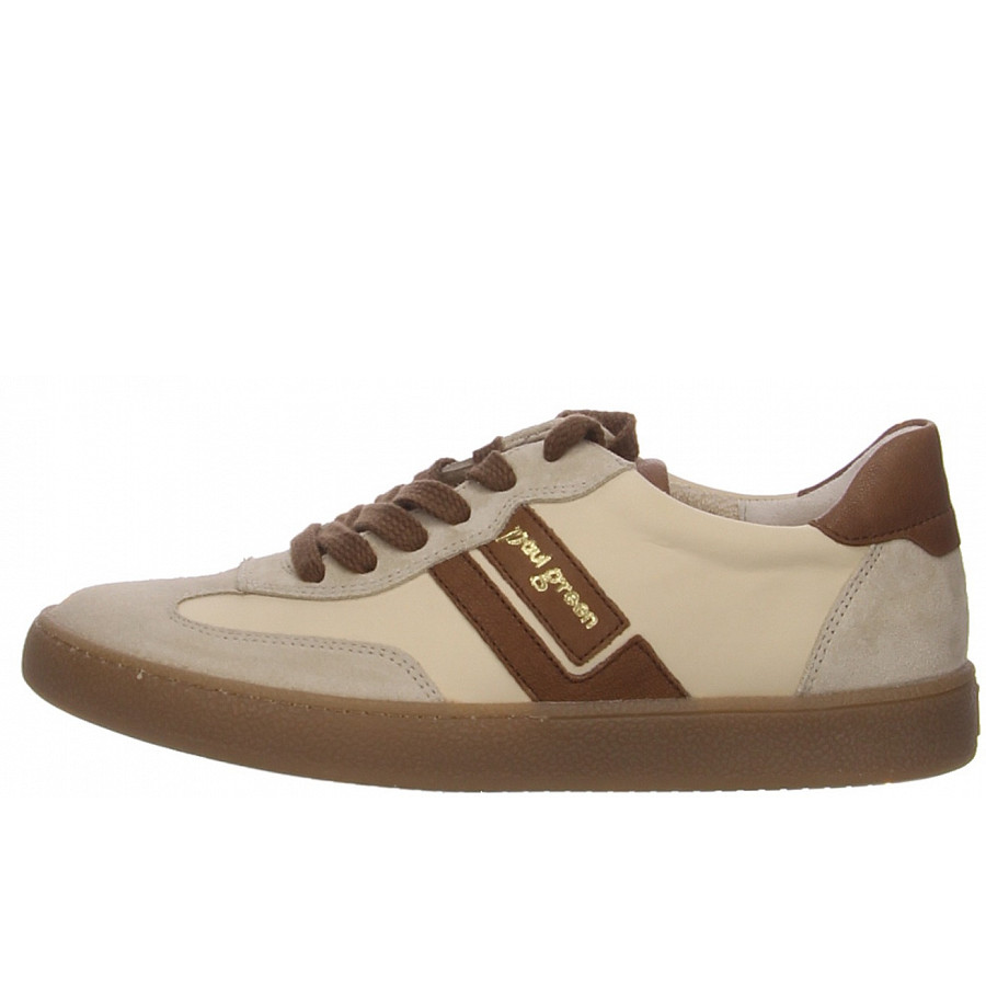 Paul Green Damen Schnürer In Beige Kombi.