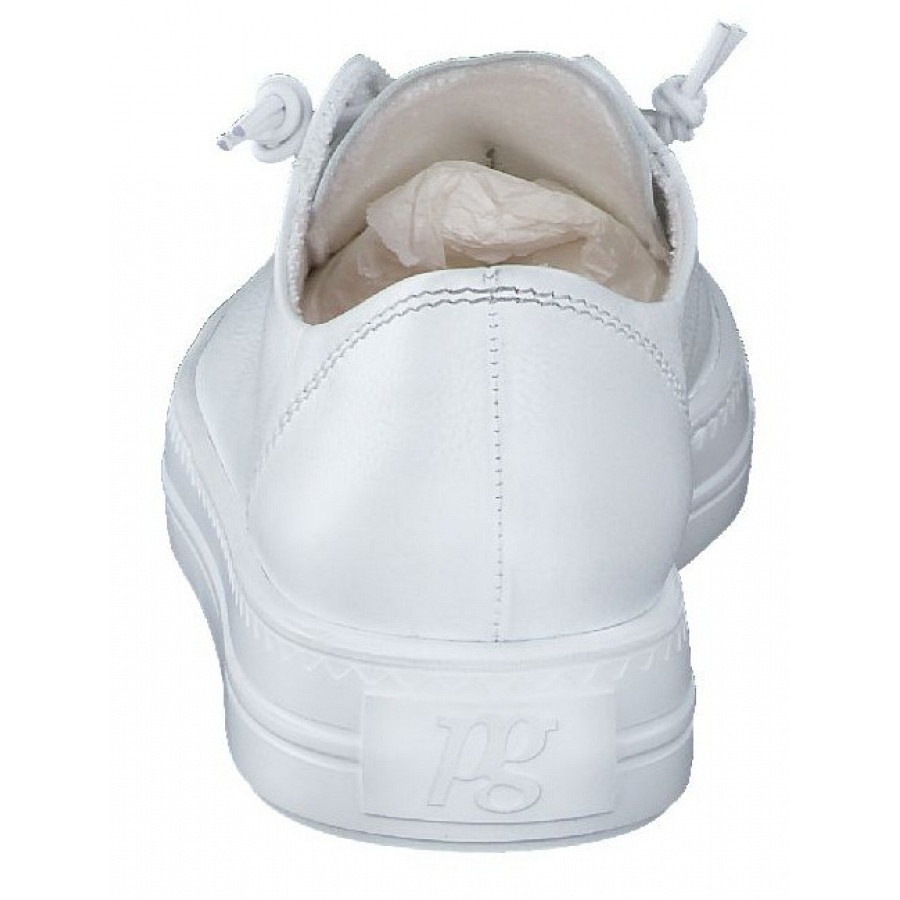 Paul Green Damen Schnürer In White Silver