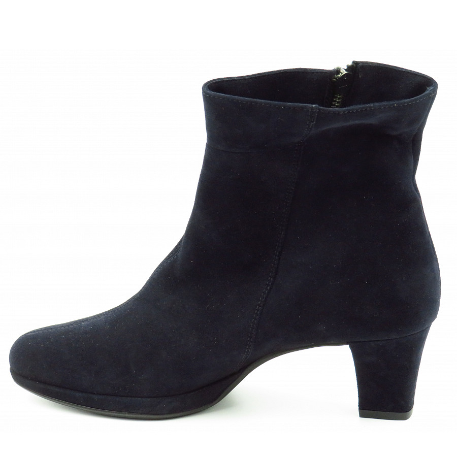 Paul Green Damen Samtziege Blau Stiefelette In Blau