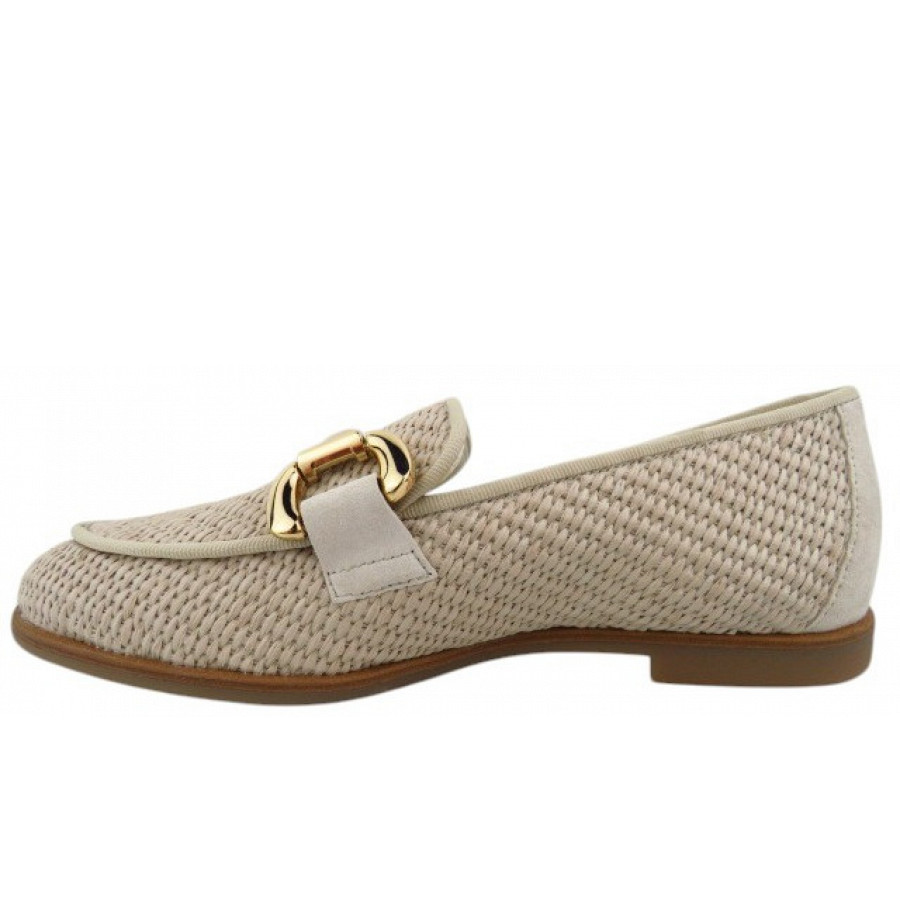 Paul Green Damen Flecht Biscuit Shell Slipper In Beige
