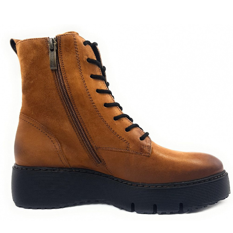 Paul Green Damen Stiefel In Cognac