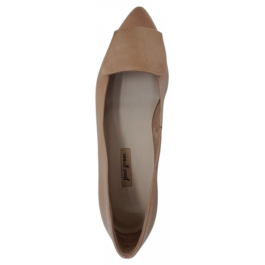 Paul Green Damen Slipper In Beige Alpaca