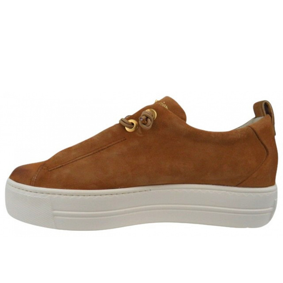 Paul Green Damen Twice Sisal Sneaker Low In Mittelbraun