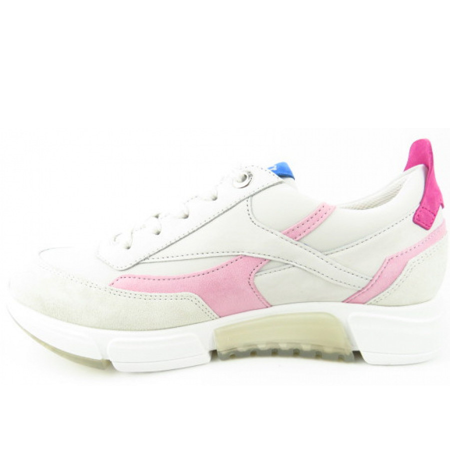 Paul Green Damen Ice Ivory Pink Sneaker Low In Hellgrau