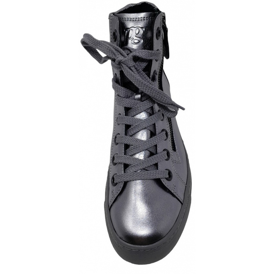 Paul Green Damen Sneaker High In Clay Metalic