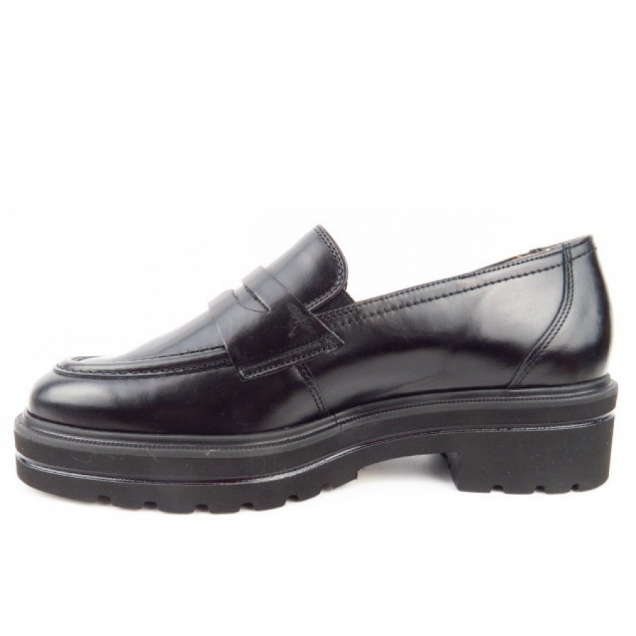 Paul Green Damen Kalbleder Soft Slipper In 0 Schwarz