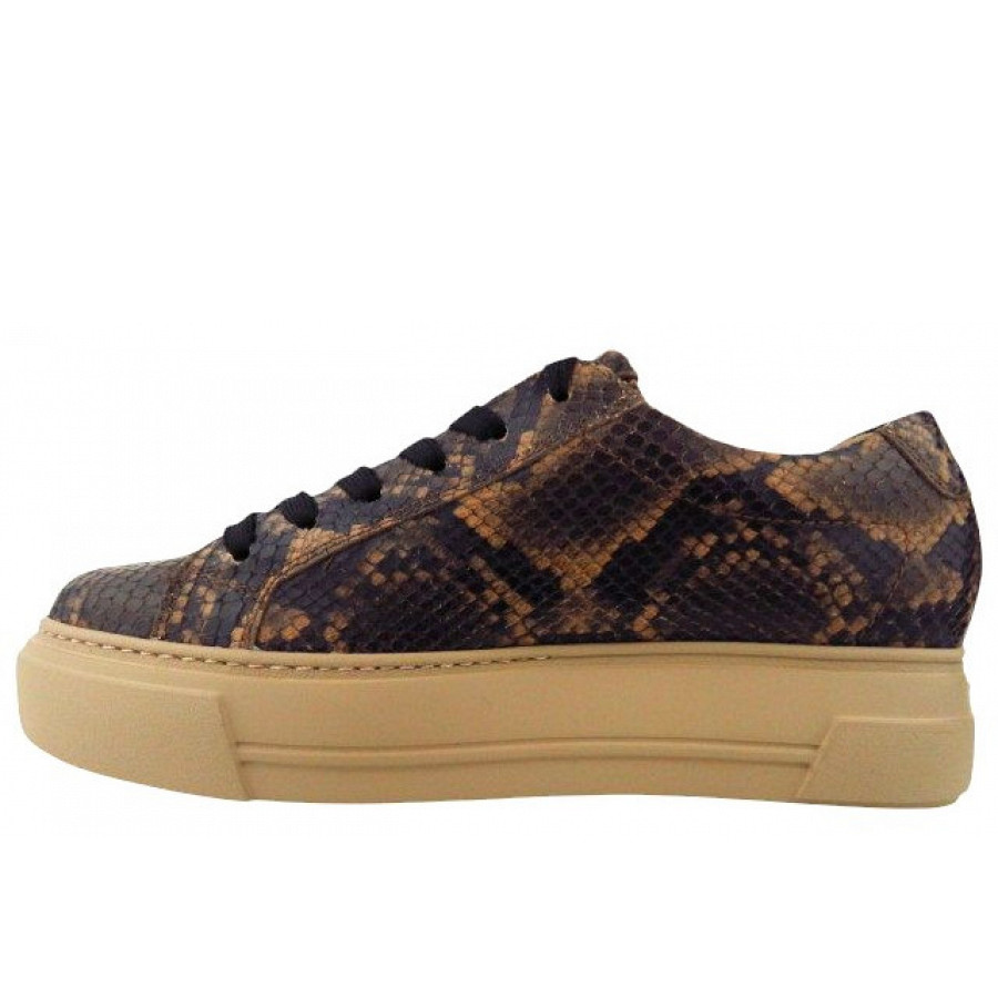 Paul Green Damen Boa Sisal Sneaker Low In Braun
