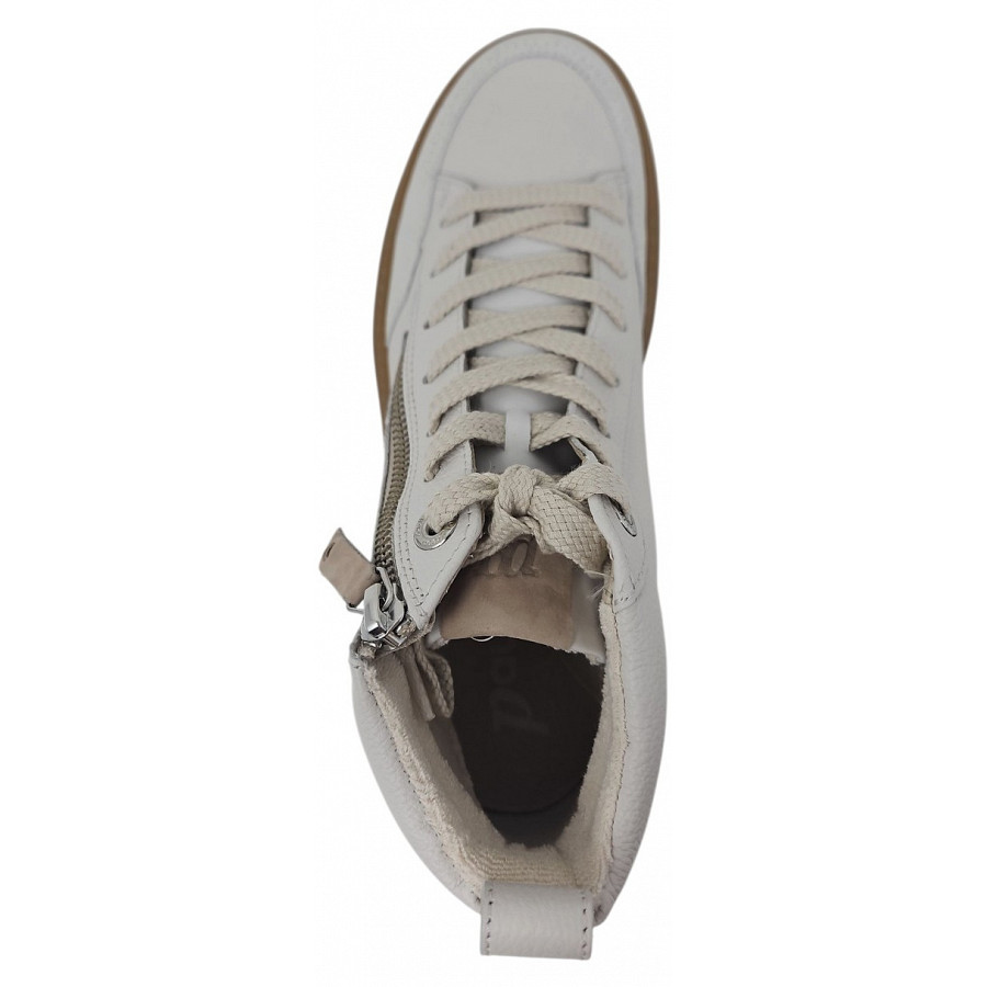 Paul Green Damen Schnürstiefel In Milk Ivory