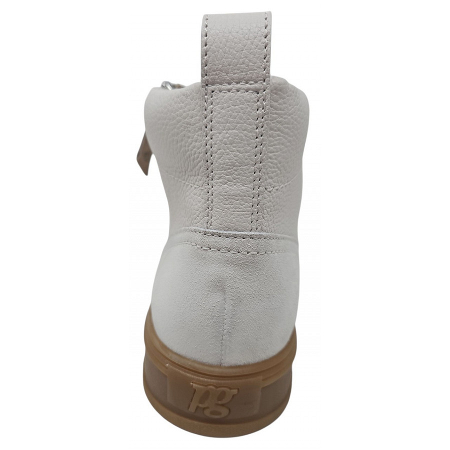 Paul Green Damen Schnürstiefel In Milk Ivory