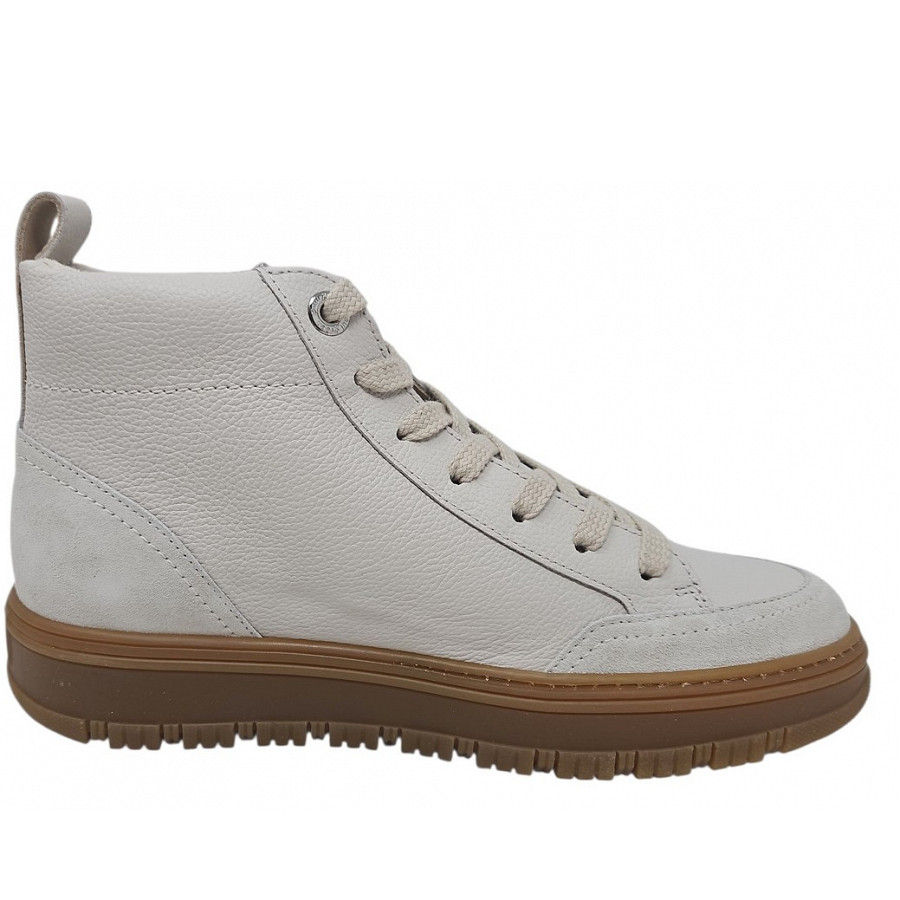 Paul Green Damen Schnürstiefel In Milk Ivory